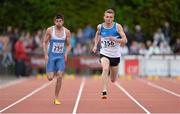 2 July 2013; Marcus Lawlor, right, and Dean Power compete in the Men's 100m race at the 62nd Cork City Sports. Cork Institute of Technology, Bishopstown, Cork. Picture credit: Diarmuid Greene / SPORTSFILE