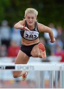 2 July 2013; Sarah Lavin competes in the Women's 100m Hurdles at the 62nd Cork City Sports. Cork Institute of Technology, Bishopstown, Cork. Picture credit: Diarmuid Greene / SPORTSFILE