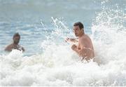 3 July 2013; George North, British & Irish Lions, during a recovery session in the sea at Noosa Beach following squad training ahead of their 3rd test match against Australia on Saturday. British & Irish Lions Tour 2013, Recovery Session. Noosa Heads, Queensland, Australia. Picture credit: Stephen McCarthy / SPORTSFILE