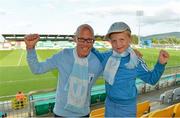 4 July 2013; Malmö FF supporters Calle and his son Olle Hakansson before the game. UEFA Europa League, First Qualifying Round, First Leg, Drogheda United v Malmö FF, Tallaght Stadium, Tallaght, Dublin. Picture credit: Matt Browne / SPORTSFILE