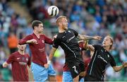 4 July 2013; Magnus Eriksson, Malmö FF, in action against Alan McNally, Drogheda United. UEFA Europa League, First Qualifying Round, First Leg, Drogheda United v Malmö FF, Tallaght Stadium, Tallaght, Dublin. Picture credit: Matt Browne / SPORTSFILE