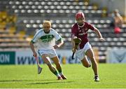 27 September 2020; Bill Sheehan of Dicksboro in action against Richie Reid of Ballyhale Shamrocks during the Kilkenny County Senior Hurling Championship Final match between Ballyhale Shamrocks and Dicksboro at UPMC Nowlan Park in Kilkenny. Photo by Seb Daly/Sportsfile