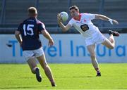 27 September 2020; Niall Davey of St Brigid's in action against Cathal Ó Giollain of Cuala during the Dublin County Senior 2 Football Championship Final match between Cuala and St Brigid's at Parnell Park in Dublin. Photo by Piaras Ó Mídheach/Sportsfile