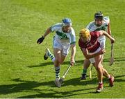 27 September 2020; Ollie Walsh of Dicksboro in action against TJ Reid, left, and Ronan Corcoran of Ballyhale Shamrocks during the Kilkenny County Senior Hurling Championship Final match between Ballyhale Shamrocks and Dicksboro at UPMC Nowlan Park in Kilkenny. Photo by Seb Daly/Sportsfile