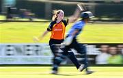 27 September 2020; Sophie MacMahon of Scorchers bowls during the Women's Super Series match between Scorchers and Typhoons at Malahide Cricket Club in Dublin. Photo by Sam Barnes/Sportsfile