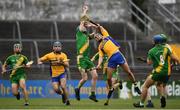 27 September 2020; Conor Henry of O'Callaghan's Mills in action against Seadhna Morey of Sixmilebridge during the Clare County Senior Hurling Championship Final match between O'Callaghan's Mills and Sixmilebridge at Cusack Park in Ennis, Clare. Photo by David Fitzgerald/Sportsfile