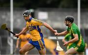 27 September 2020; Cathal Malone of Sixmilebridge in action against Aidan O'Gorman of O'Callaghan's Mills during the Clare County Senior Hurling Championship Final match between O'Callaghan's Mills and Sixmilebridge at Cusack Park in Ennis, Clare. Photo by David Fitzgerald/Sportsfile