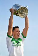 27 September 2020; Ballyhale Shamrocks captain Richie Reid lifts the trophy following his side's victory during the Kilkenny County Senior Hurling Championship Final match between Ballyhale Shamrocks and Dicksboro at UPMC Nowlan Park in Kilkenny. Photo by Seb Daly/Sportsfile