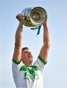 27 September 2020; Ballyhale Shamrocks captain Richie Reid lifts the trophy following his side's victory during the Kilkenny County Senior Hurling Championship Final match between Ballyhale Shamrocks and Dicksboro at UPMC Nowlan Park in Kilkenny. Photo by Seb Daly/Sportsfile