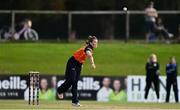 27 September 2020; Anna Kerrison of Scorchers bowls during the Women's Super Series match between Scorchers and Typhoons at Malahide Cricket Club in Dublin. Photo by Sam Barnes/Sportsfile