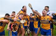 27 September 2020; Sixmilebridge players celebrate following the Clare County Senior Hurling Championship Final match between O'Callaghan's Mills and Sixmilebridge at Cusack Park in Ennis, Clare. Photo by David Fitzgerald/Sportsfile