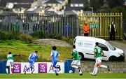 27 September 2020; Finn Harps supporters watch from outside the ground during the SSE Airtricity League Premier Division match between Finn Harps and Cork City at Finn Park in Ballybofey, Donegal. Photo by Eóin Noonan/Sportsfile