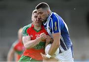 27 September 2020; Conal Keaney of Ballyboden St Enda's is shouldered by John Small of Ballymun Kickhams during the Dublin County Senior 1 Football Championship Final match between Ballyboden St Enda's and Ballymun Kickhams at Parnell Park in Dublin. Photo by Piaras Ó Mídheach/Sportsfile