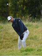 27 September 2020; Aaron Rai of England plays his fourth shot from the rough on the 18th green during day four of the Dubai Duty Free Irish Open Golf Championship at Galgorm Spa & Golf Resort in Ballymena, Antrim. Photo by Brendan Moran/Sportsfile