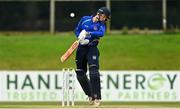 28 September 2020; Will Smale of North West Warriors is struck on the helmet during the Test Triangle Inter-Provincial Series 50 over match between Leinster Lightning and North-West Warriors at Malahide Cricket in Dublin. Photo by Sam Barnes/Sportsfile