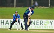 28 September 2020; William Porterfield of North West Warriors plays a shot during the Test Triangle Inter-Provincial Series 50 over match between Leinster Lightning and North-West Warriors at Malahide Cricket in Dublin. Photo by Sam Barnes/Sportsfile