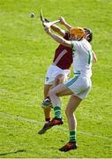 27 September 2020; Eoin Reid of Ballyhale Shamrocks in action against Evan Carroll of Dicksboro during the Kilkenny County Senior Hurling Championship Final match between Ballyhale Shamrocks and Dicksboro at UPMC Nowlan Park in Kilkenny. Photo by Seb Daly/Sportsfile