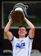 27 September 2020; St Loman's Mullingar captain John Heslin lifts the cup following the Westmeath County Senior Football Championship Final match between Tyrrelspass and St Loman's Mullingar at TEG Cusack Park in Mullingar, Westmeath. Photo by Ramsey Cardy/Sportsfile