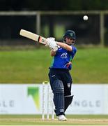 28 September 2020; William Porterfield of North West Warriors hits a four during the Test Triangle Inter-Provincial Series 50 over match between Leinster Lightning and North-West Warriors at Malahide Cricket in Dublin. Photo by Sam Barnes/Sportsfile