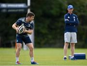 28 September 2020; Luke McGrath, watched by Head coach Leo Cullen during Leinster Rugby squad training at UCD in Dublin. Photo by Ramsey Cardy/Sportsfile