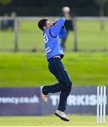 28 September 2020; George Dockrell of Leinster Lightning bowls during the Test Triangle Inter-Provincial Series 50 over match between Leinster Lightning and North-West Warriors at Malahide Cricket in Dublin. Photo by Sam Barnes/Sportsfile