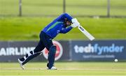 28 September 2020; Stuart Thompson of North West Warriors plays a shot during the Test Triangle Inter-Provincial Series 50 over match between Leinster Lightning and North-West Warriors at Malahide Cricket in Dublin. Photo by Sam Barnes/Sportsfile