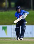 28 September 2020; Stephen Doheny of Leinster Lightning plays a shot during the Test Triangle Inter-Provincial Series 50 over match between Leinster Lightning and North-West Warriors at Malahide Cricket in Dublin. Photo by Sam Barnes/Sportsfile