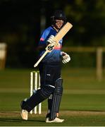 28 September 2020; Curtis Campher of Leinster Lightning acknowledges his team-mates after making his half century during the Test Triangle Inter-Provincial Series 50 over match between Leinster Lightning and North-West Warriors at Malahide Cricket in Dublin. Photo by Sam Barnes/Sportsfile