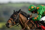 29 September 2020; Rebel Gold, with Paddy Kennedy up, on their way to winning the Exhibit A Displays Handicap Hurdle at Punchestown Racecourse in Kildare. Photo by Seb Daly/Sportsfile