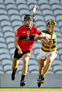 26 September 2020; Conor Boylan of UCC is tackled by Gary Norberg of Blackrock during the Cork County Premier Senior Hurling Championship Semi-Final match between Blackrock and UCC at Páirc Ui Chaoimh in Cork. Photo by Eóin Noonan/Sportsfile