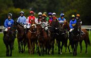 30 September 2020; A view of the field prior to the Download The Racing Post App Ladies Pro/Am Flat Race at Punchestown Racecourse in Kildare. Photo by Seb Daly/Sportsfile