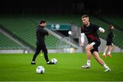 30 September 2020; Patrick McEleney during a Dundalk training session at the Aviva Stadium in Dublin. Photo by Stephen McCarthy/Sportsfile