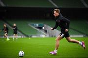 30 September 2020; Daniel Cleary during a Dundalk training session at the Aviva Stadium in Dublin. Photo by Stephen McCarthy/Sportsfile