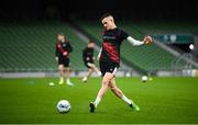 30 September 2020; Darragh Leahy during a Dundalk training session at the Aviva Stadium in Dublin. Photo by Stephen McCarthy/Sportsfile
