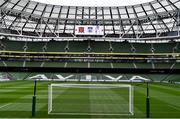 1 October 2020; A general view of the Aviva Stadium ahead of the UEFA Europa League Play-off match between Dundalk and Ki Klaksvik at the Aviva Stadium in Dublin. Photo by Ben McShane/Sportsfile
