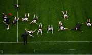 1 October 2020; Dundalk players celebrate following their side's victory in the UEFA Europa League Play-off match between Dundalk and Ki Klaksvik at the Aviva Stadium in Dublin. Photo by Eóin Noonan/Sportsfile