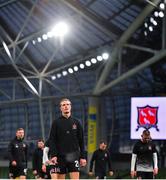 1 October 2020; Daniel Cleary of Dundalk ahead of the UEFA Europa League Play-off match between Dundalk and Ki Klaksvik at the Aviva Stadium in Dublin. Photo by Ben McShane/Sportsfile