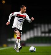 1 October 2020; Stefan Colovic of Dundalk during the UEFA Europa League Play-off match between Dundalk and Ki Klaksvik at the Aviva Stadium in Dublin. Photo by Ben McShane/Sportsfile