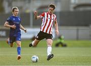 2 October 2020; Eoin Toal of Derry City in action against Matthew Smith of Waterford during the SSE Airtricity League Premier Division match between Derry City and Waterford at Ryan McBride Brandywell Stadium in Derry. Photo by Piaras Ó Mídheach/Sportsfile