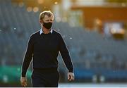 2 October 2020; Leinster Head Coach Leo Cullen prior to the Guinness PRO14 match between Leinster and Dragons at the RDS Arena in Dublin. Photo by Harry Murphy/Sportsfile