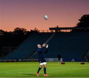 2 October 2020; Jack Conan of Leinster warms up prior to the Guinness PRO14 match between Leinster and Dragons at the RDS Arena in Dublin. Photo by Harry Murphy/Sportsfile