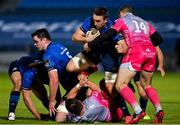 2 October 2020; Jack Conan of Leinster is tackled by Jonah Holmes of Dragons during the Guinness PRO14 match between Leinster and Dragons at the RDS Arena in Dublin. Photo by Brendan Moran/Sportsfile