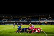 2 October 2020; A general view of a scrum during the Guinness PRO14 match between Leinster and Dragons at the RDS Arena in Dublin. Photo by Ramsey Cardy/Sportsfile