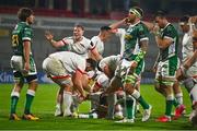 2 October 2020; Adam McBurney of Ulster scores his side's fifth try during the Guinness PRO14 match between Ulster and Benetton at the Kingspan Stadium in Belfast. Photo by David Fitzgerald/Sportsfile