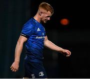 2 October 2020; Ciarán Frawley of Leinster leaves the field with an injury during the Guinness PRO14 match between Leinster and Dragons at the RDS Arena in Dublin. Photo by Harry Murphy/Sportsfile