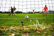 3 October 2020; Lauren Egbuloniu of Cork City scores a goal which was subsequently disallowed during the FAI Women's Senior Cup Quarter-Final match between Bohemians and Cork City at Oscar Traynor Centre in Coolock, Dublin. Photo by Stephen McCarthy/Sportsfile