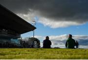 3 October 2020; Supporters sit socially distanced during the Guinness PRO14 match between Connacht and Glasgow Warriors at The Sportsground in Galway. Photo by Ramsey Cardy/Sportsfile