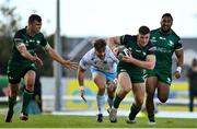 3 October 2020; Peter Sullivan of Connacht makes a break during the Guinness PRO14 match between Connacht and Glasgow Warriors at The Sportsground in Galway. Photo by Ramsey Cardy/Sportsfile