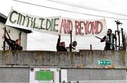 3 October 2020; Cork City supporters erect a sign outside the ground ahead of the SSE Airtricity League Premier Division match between Cork City and St. Patrick's Athletic at Turners Cross in Cork. Photo by Sam Barnes/Sportsfile