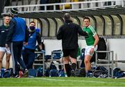 3 October 2020; Cian O'Connor of Moorefield after he was sent off during the Kildare County Senior Football Championship Final match between Moorefield and Athy at St Conleth's Park in Newbridge, Kildare. Photo by Piaras Ó Mídheach/Sportsfile